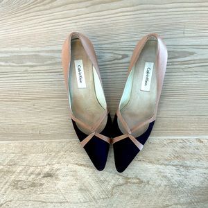 Calvin Klein silk shoes